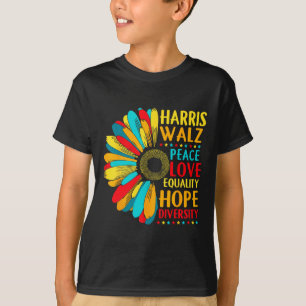 T-shirt Sunflower Harris-wheimer 2024 Peace Lgbt Harris-w