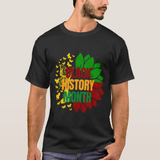 T-shirt sunflower juneteenth african black freedom 1865