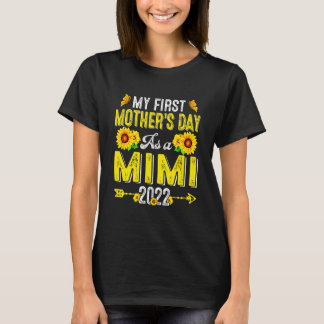 T-shirt Sunflower Ma première fête des mères en tant que M