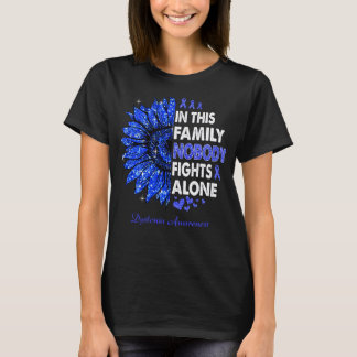 T-shirt Sunflower Personne ne combat seul Dystonie sensibi