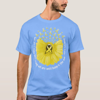 T-shirt Sunflower Sarcoma Sensibilisation Ruban jaune en j