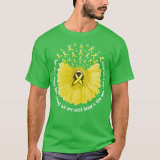 T-shirt Sunflower Sarcoma Sensibilisation Ruban jaune en j