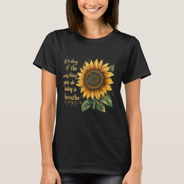 T-shirt Sunflower Suicide Awareness  (Devant)