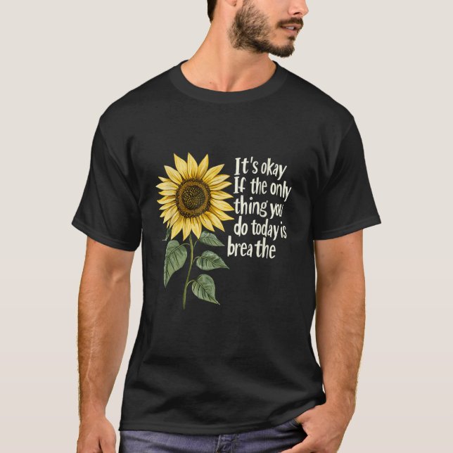 T-shirt Sunflower Suicide Awareness  (Devant)