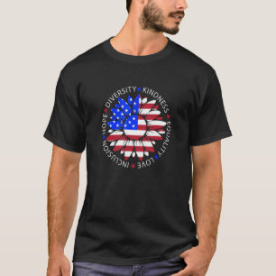 T-shirt Sunflower USA Drapeau Patriotique Juillet 4 Hommes