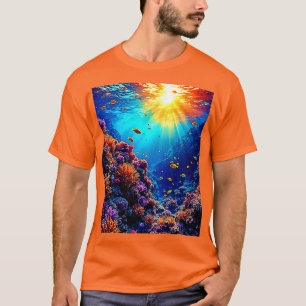 T-shirt Sunlit Coral Reef Wonderland