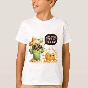 T-shirt Sunny Cactus Fiesta - Thème Whimsical Mexicain