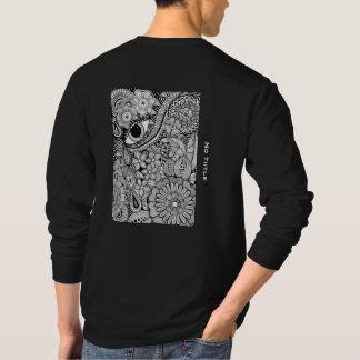 T-shirt Sunny day - Black and White Surreal Botanical Art