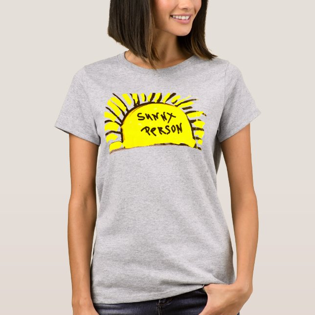 T-shirt Sunny Person Sun Rays NB Long manches chemise (Devant)