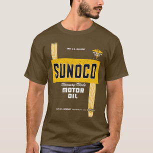T-shirt Sunoco Moteur Huile Rétro Design déprimé