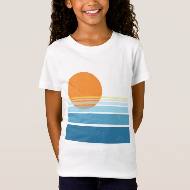 T-Shirt Sunrise Californie moderne (Devant)