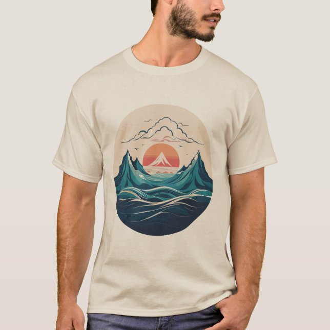 T-shirt Sunrise Mountain (Devant)