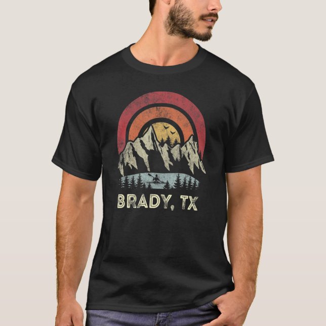 T-shirt Sunrise Sunset de Brady Texas Mountain Kayak (Devant)
