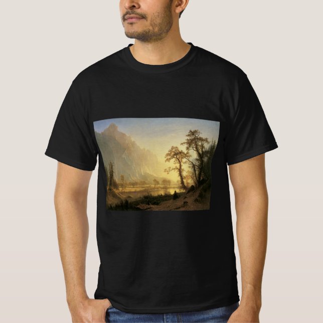 T-shirt Sunrise, Vallée de Yosemite par Albert Bierstadt (Devant)