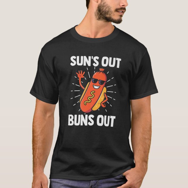 T-shirt Sun's Out balance Hot Dog Costume (Devant)