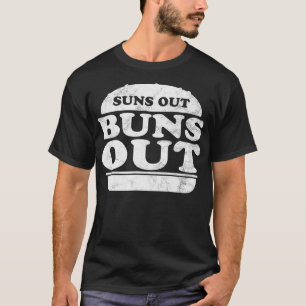 T-shirt Suns out buns de l'été burger bun BBQ plage vaca
