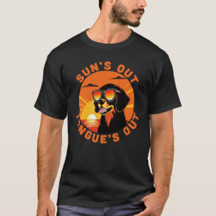 T-shirt Sun's Out, Tongue's Out Get Your Puppy Summer Vibe