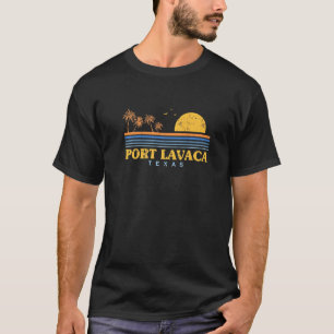 T-shirt Sunset à feuillage persistant Port Lavaca Beach Te