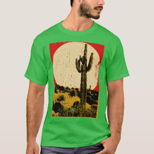 T-shirt Sunset Cactus du désert du sud-ouest