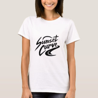 T-shirt Sunset Curve Funny Logo été Design 2020