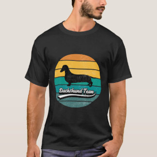 T-shirt Sunset Dachshund Team Chien race Lover Silhouette
