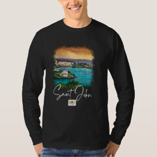 T-shirt Sunset de l'île Saint John