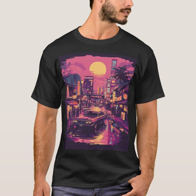 T-shirt Sunset de Tokyo (Devant)