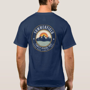 T-shirt Sunset Mounts Retro Famille Randonnée Correspondan