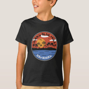 T-shirt Sunset On Dean's Blue Hole Bahamas