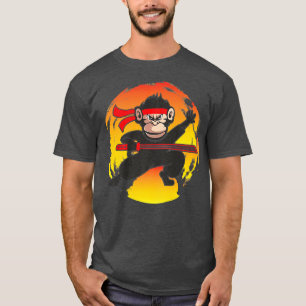 T-shirt Sunset Silhouette Monkey Zoo Safari Amoureux des a