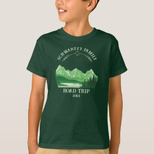 T-shirt Sunset vintage Green Mountain Lake