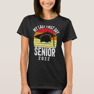 T-shirt Sunset Vintage Mon Dernier Premier Jour Senior 202