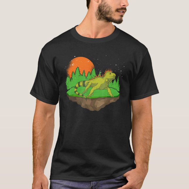 T-shirt Sunset Wildlife Reptile Animal Lizard Propriétaire (Devant)