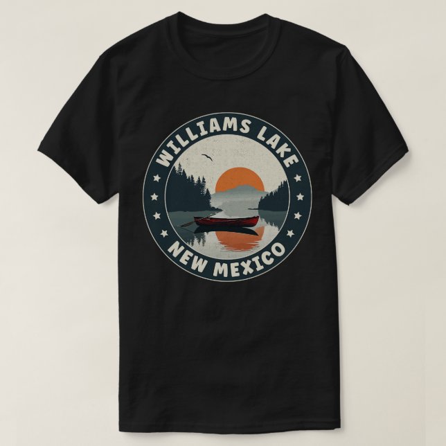 T-shirt Sunset Williams Lake Nouveau-Mexique (Design devant)