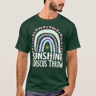 T-shirt Sunshine and Discus Jeter un joli cadeau arc-en-ci
