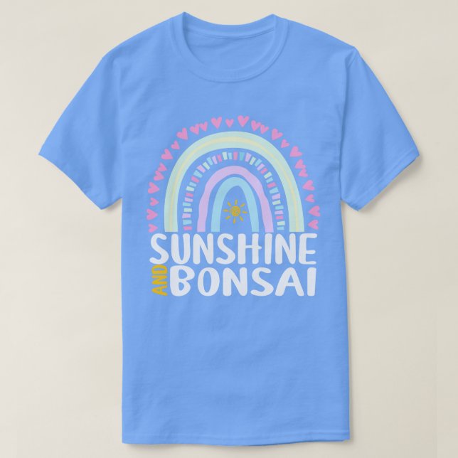 T-shirt Sunshine et Bonsai mignon cadeau arc-en-ciel pour  (Design devant)