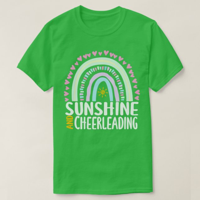 T-shirt Sunshine et Cheerled Cute Rainbow Cadeau pour Wo (Design devant)