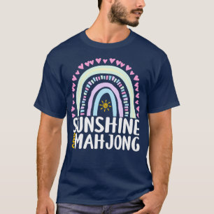 T-shirt Sunshine et Mahjong Cute Rainbow Cadeau pour femme