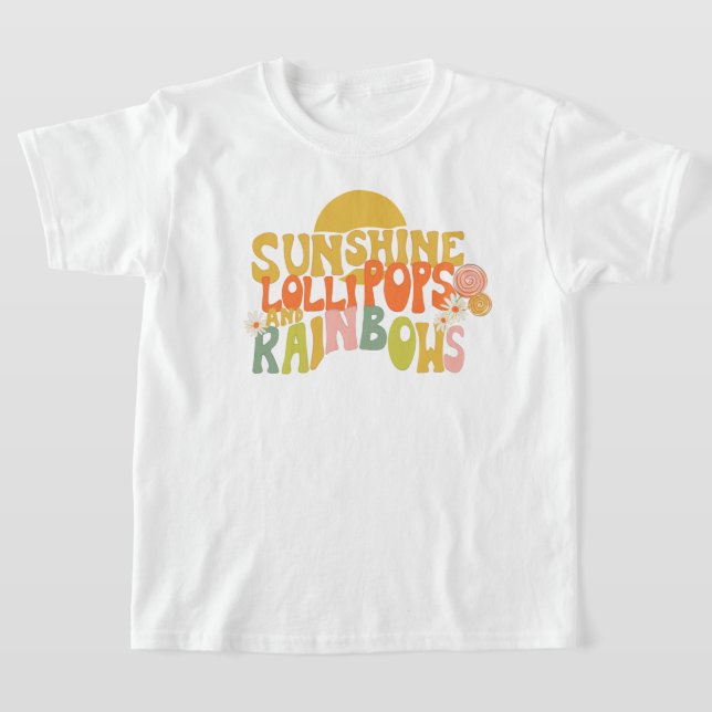 T-shirt Sunshine Lollipopes et Rainbows (Poser)