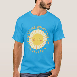 T-shirt Sunshine merci professeur moderne élégant