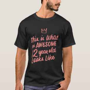 T-shirt Super 12 Ans Il Y A Comme 12ème Anniversaire Fille
