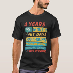 T-shirt Super 4 Years Old Limited Edition Vintage 4Th Bi