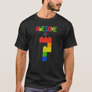 T-shirt Super À 7 Briques Officielles Sept Ans Blocs 7t