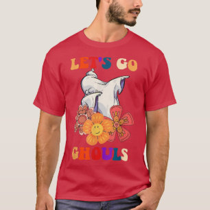 T-shirt Super Allons Gouls Fantôme Floral Hippie Hallowe