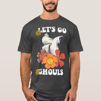 T-shirt Super Allons Gouls Fantôme Floral Hippie Hallowe