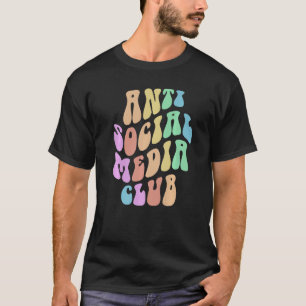 T-shirt Super ANTI SOCIAL MEDIA CLUB Rétro Introvertir Res
