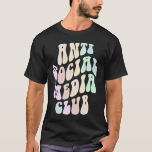 T-shirt Super ANTI SOCIAL MEDIA CLUB Rétro Introvertir Res