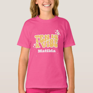 T-shirt super arc-en-ciel dix est un cool de marguerite ré