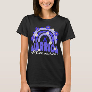 T-shirt super ataxia guerrier fleur arc-en-ciel