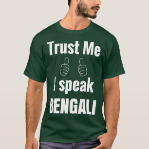 T-shirt Super Bengali Langue Haut-Parleur Cadeau De Chemis